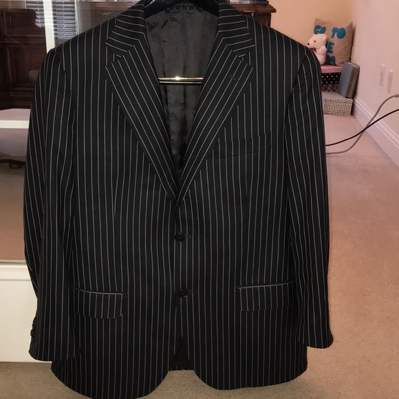 Luigi Bianchi Other - Black and white men’s pinstripe suit.